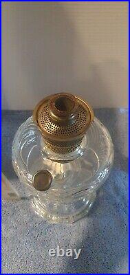 Vintage ALADDIN Model B-39 CLEAR Beta Crystal WASHINGTON DRAPE OIL LAMP