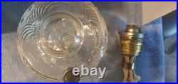 Vintage ALADDIN Model B-39 CLEAR Beta Crystal WASHINGTON DRAPE OIL LAMP