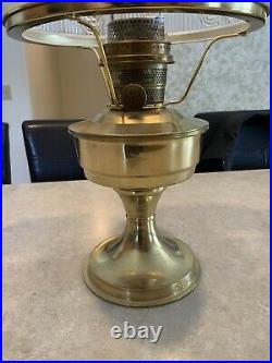 Vintage ALADDIN Model B Brass Pedestal Kerosine Oil Lamp. Complete. Read Desc