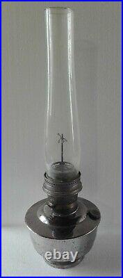 Vintage ALADDIN Model Nº21 Kerosene Oil Lamp & Original Chimney Made in England