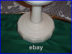 Vintage ALADDIN NU-Type B White Glass LINCOLN DRAPE Kerosene Oil Lamp