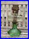 Vintage ALADDIN Nu-Type Model B Burner Antique Oil Mantle Lamp Green Clear Glass