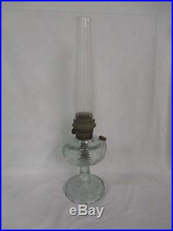Vintage ALADDIN Nu Type Model B CLEAR Glass OIL LAMP USA Made Chicago (AD)