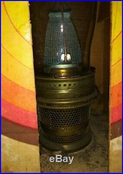 Vintage ALADDIN OIL KEROSENE LAMP #23 Glass Base Brass Burner NEW IN SEALED BOX