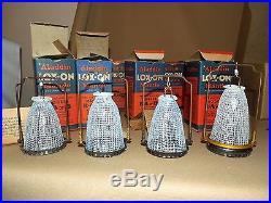 Vintage ALADDIN Oil Lamp Brown DISPLAY BOX 12 NOS LOX-ON MANTLES Model B A or 12