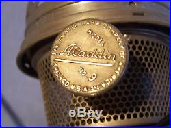 Vintage ALADDIN Oil Lamp The Mantle Lamp Company Model No. 9 wick kerosene