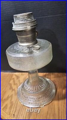Vintage Aladdin 104 Clear Colonial Oil Lamp 1933 Model B Classic Antique