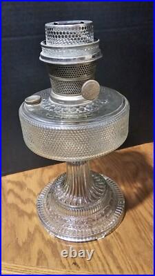 Vintage Aladdin 104 Clear Colonial Oil Lamp 1933 Model B Classic Antique