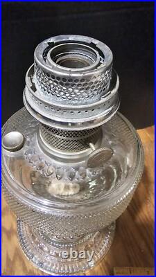 Vintage Aladdin 104 Clear Colonial Oil Lamp 1933 Model B Classic Antique