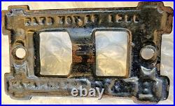 Vintage Aladdin 14 A B & C Reflector Amber Glass Kerosene Oil Wick Chimney Lamp