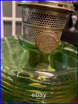 Vintage Aladdin 1937/38 B-81 Green Beehive Lantern With Nu-Type B Nickel Burner