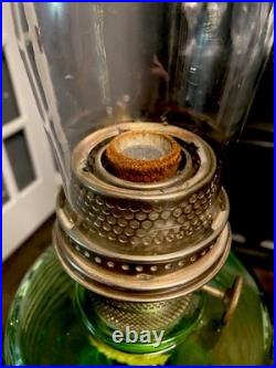 Vintage Aladdin 1937/38 B-81 Green Beehive Lantern With Nu-Type B Nickel Burner