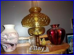 Vintage Aladdin 1939 Light Amber Washington Drape Kerosene Lamp