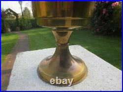 Vintage Aladdin 23 Brass Paraffin Kerosene Oil Lamp Chimney & Oil Lamp Shade