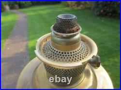 Vintage Aladdin 23 Brass Paraffin Kerosene Oil Lamp Chimney & Oil Lamp Shade
