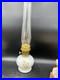 Vintage Aladdin 23 Kerosene Oil Lamp Daisies & Wheat Milk Glass WithChimney 1970's