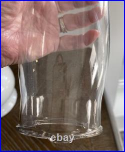 Vintage Aladdin 23 Kerosene Oil Lamp Daisies & Wheat Milk Glass WithChimney 1970's