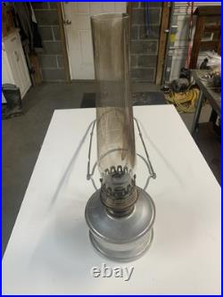 Vintage Aladdin #23 Railroad Caboos Lamp-Aluminum Lantern with Chimney & Bracket