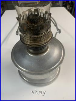 Vintage Aladdin #23 Railroad Caboos Lamp-Aluminum Lantern with Chimney & Bracket