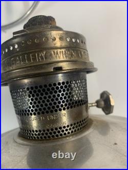 Vintage Aladdin #23 Railroad Caboos Lamp-Aluminum Lantern with Chimney & Bracket