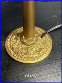 Vintage Aladdin #3 Table/Desk Lamp With Frosted Reverse Painted Glass Shade Work