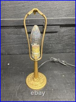 Vintage Aladdin #3 Table/Desk Lamp With Frosted Reverse Painted Glass Shade Work