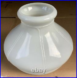Vintage Aladdin 701 Glass 6 Panel White Opal 10 Fitter Oil Kerosene Lamp Shade