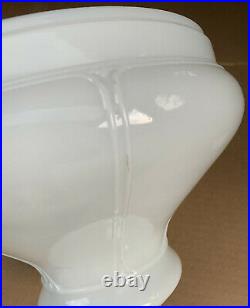 Vintage Aladdin 701 Glass 6 Panel White Opal 10 Fitter Oil Kerosene Lamp Shade