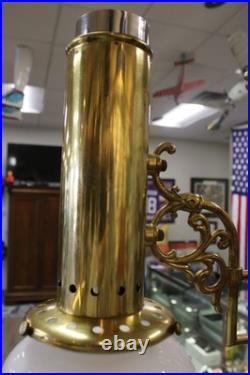 Vintage Aladdin 75th Anniversary 1983 Model 4 Student Milk Glass Shade Lamp