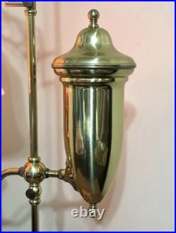 Vintage Aladdin 75th Anniversary 1983 Model 4 Student Milk Glass Shade Lamp