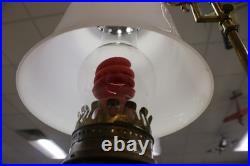 Vintage Aladdin 75th Anniversary 1983 Model 4 Student Milk Glass Shade Lamp