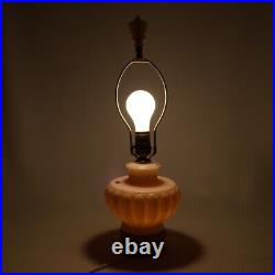 Vintage Aladdin Alacite Bronze Electric Lamp Finial Three way Light Up Base