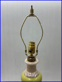 Vintage Aladdin Alacite Floral Table Lamp Green and Ivory