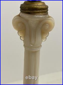 Vintage Aladdin Alacite Glass Boudoir Lamp Pair G-20 1940 Working UV Glow