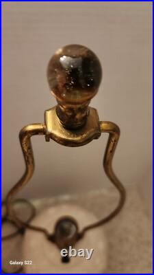 Vintage Aladdin Alacite Glass Electric Table Lamp Works