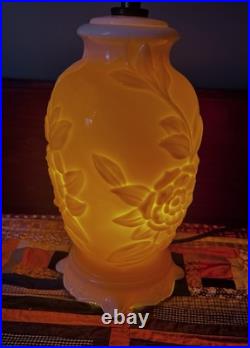 Vintage Aladdin Alacite Glass Lamp Pattern No. G-255