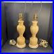 Vintage Aladdin Alacite Glass Lusterware Lamp Set Of 2 Work 1930's