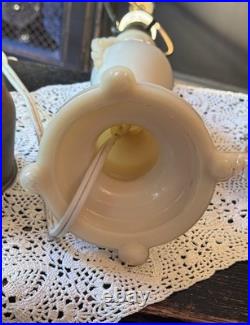 Vintage Aladdin Alacite Glass Table Lamp UV Glow Ornate Urn Glass Finial 21.5 Vintage Aladdin Alacite Glass Table Lamp UV Glow Ornate Urn Glass Finial 21.5