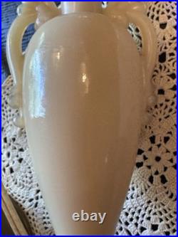 Vintage Aladdin Alacite Glass Table Lamp UV Glow Ornate Urn Glass Finial 21.5 Vintage Aladdin Alacite Glass Table Lamp UV Glow Ornate Urn Glass Finial 21.5