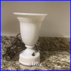 Vintage Aladdin Alacite Glass Urn Lamp 1940s Electric Lamp