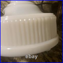 Vintage Aladdin Alacite Glass Urn Lamp 1940s Electric Lamp