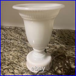 Vintage Aladdin Alacite Glass Urn Lamp 1940s Electric Lamp