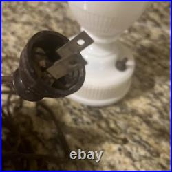 Vintage Aladdin Alacite Glass Urn Lamp 1940s Electric Lamp