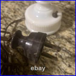 Vintage Aladdin Alacite Glass Urn Lamp 1940s Electric Lamp