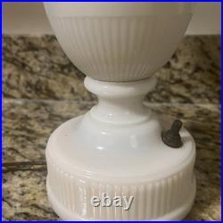 Vintage Aladdin Alacite Glass Urn Lamp 1940s Electric Lamp