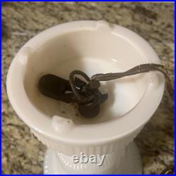 Vintage Aladdin Alacite Glass Urn Lamp 1940s Electric Lamp