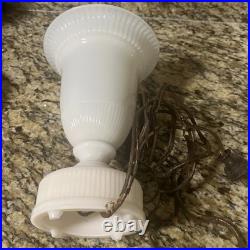 Vintage Aladdin Alacite Glass Urn Lamp 1940s Electric Lamp