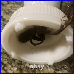 Vintage Aladdin Alacite Glass Urn Lamp 1940s Electric Lamp