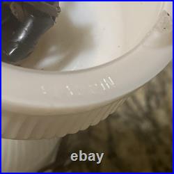 Vintage Aladdin Alacite Glass Urn Lamp 1940s Electric Lamp