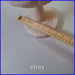 Vintage Aladdin Alacite Milk Glass Kerosene Oil Lamp w Original Shade Burner